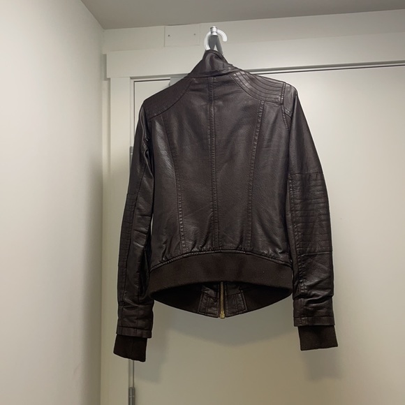 Garage brown leather jacket - Picture 4 of 5